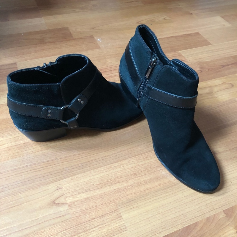 Sam Edelman Phoenix Suede Leather Harness Booties - Picture 3 of 8